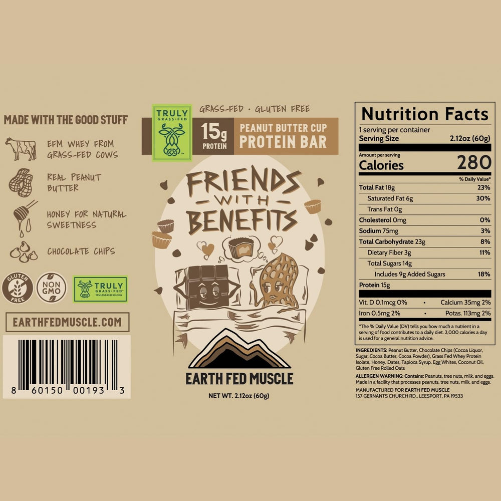 Earth Fed Muscle ingredient close-up showing honey and coconut oil for natural sweetness.
