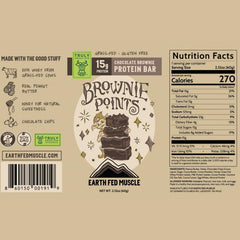 Close-up of Brownie Points chocolate bar with rich cocoa flavor