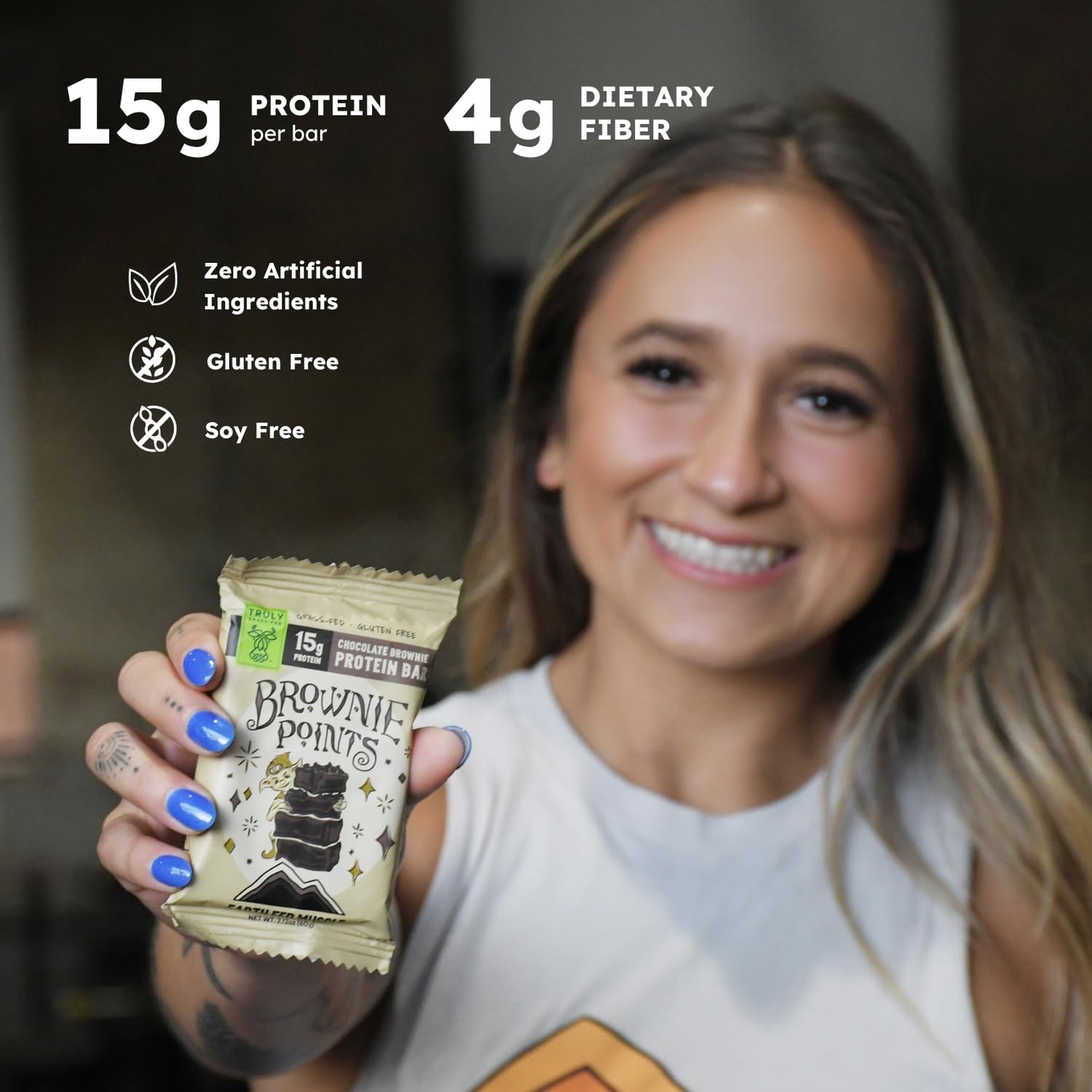 Bar featuring grass-fed whey protein as a core ingredient