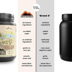 Earth Fed Muscle Common Ground vanilla powder used in baking for tasty treats.