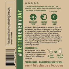 Earth Fed Muscle digestive enzymes close-up for nutrient absorption.