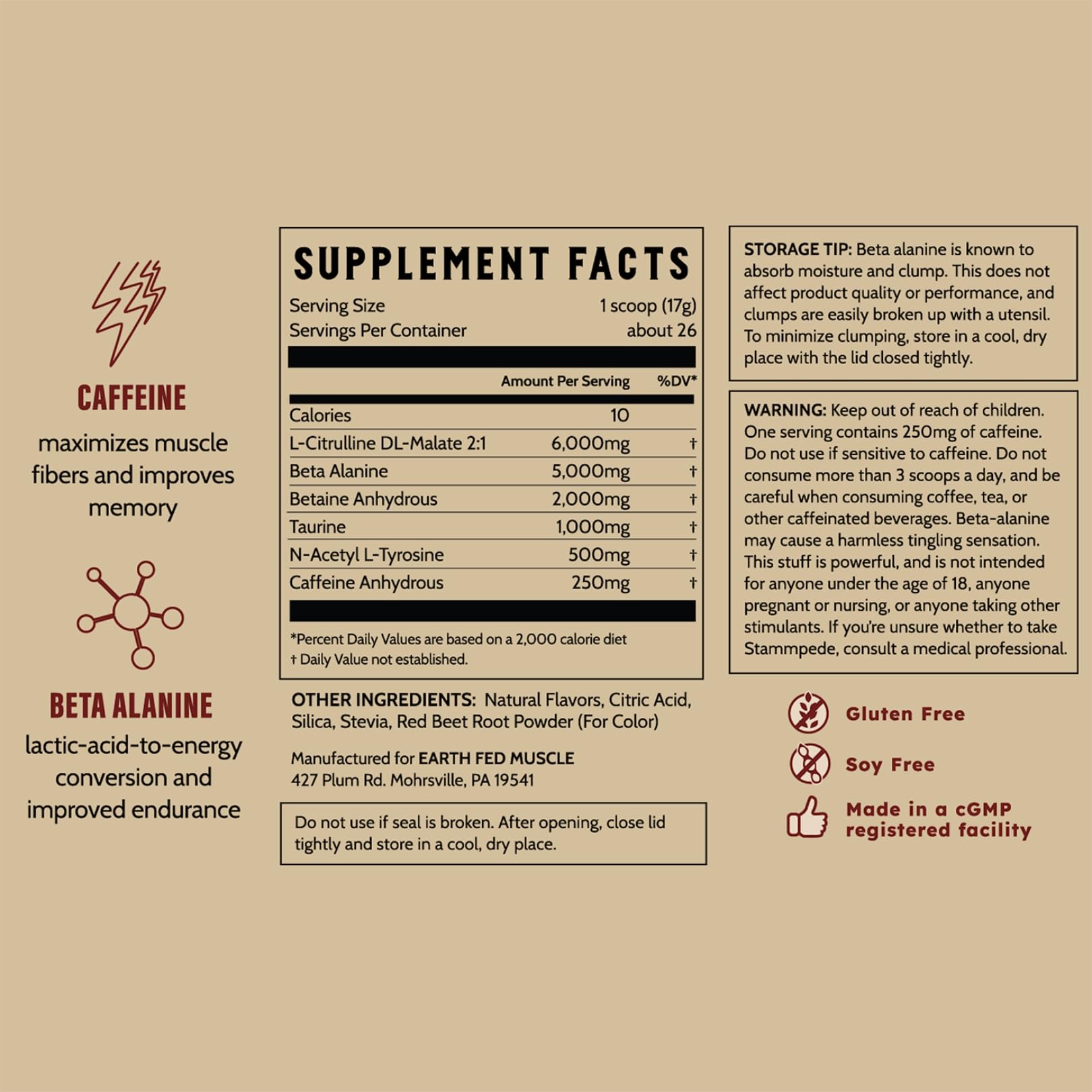 Stamppede dragon fruit punch set up for a workout routine