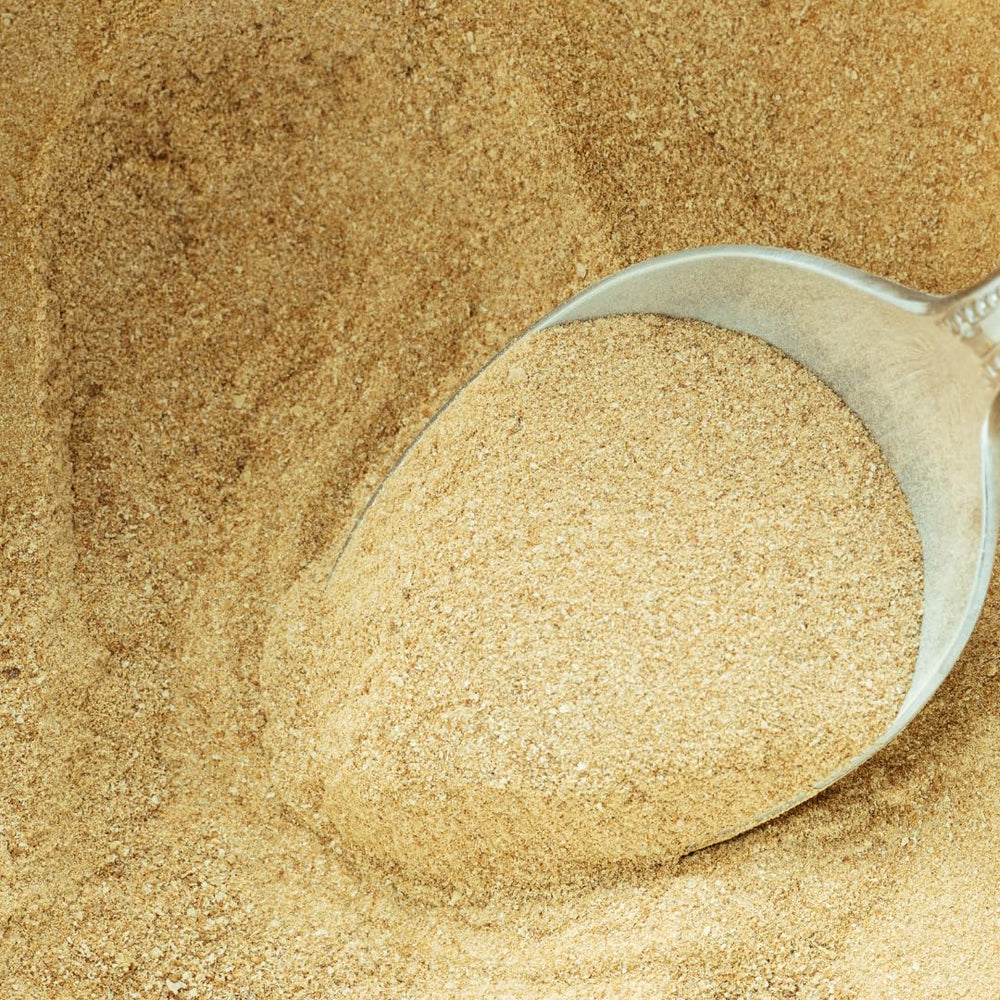 Earthborn Elements Brewer’s Yeast stored in a sturdy bucket for long-term freshness.