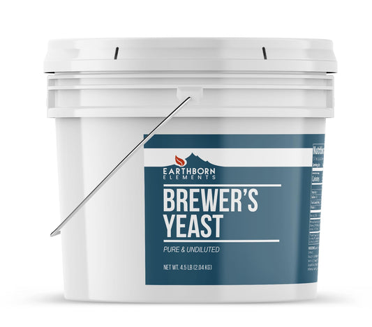 Earthborn Elements Brewer’s Yeast powder texture highlighting fine inactive yeast.