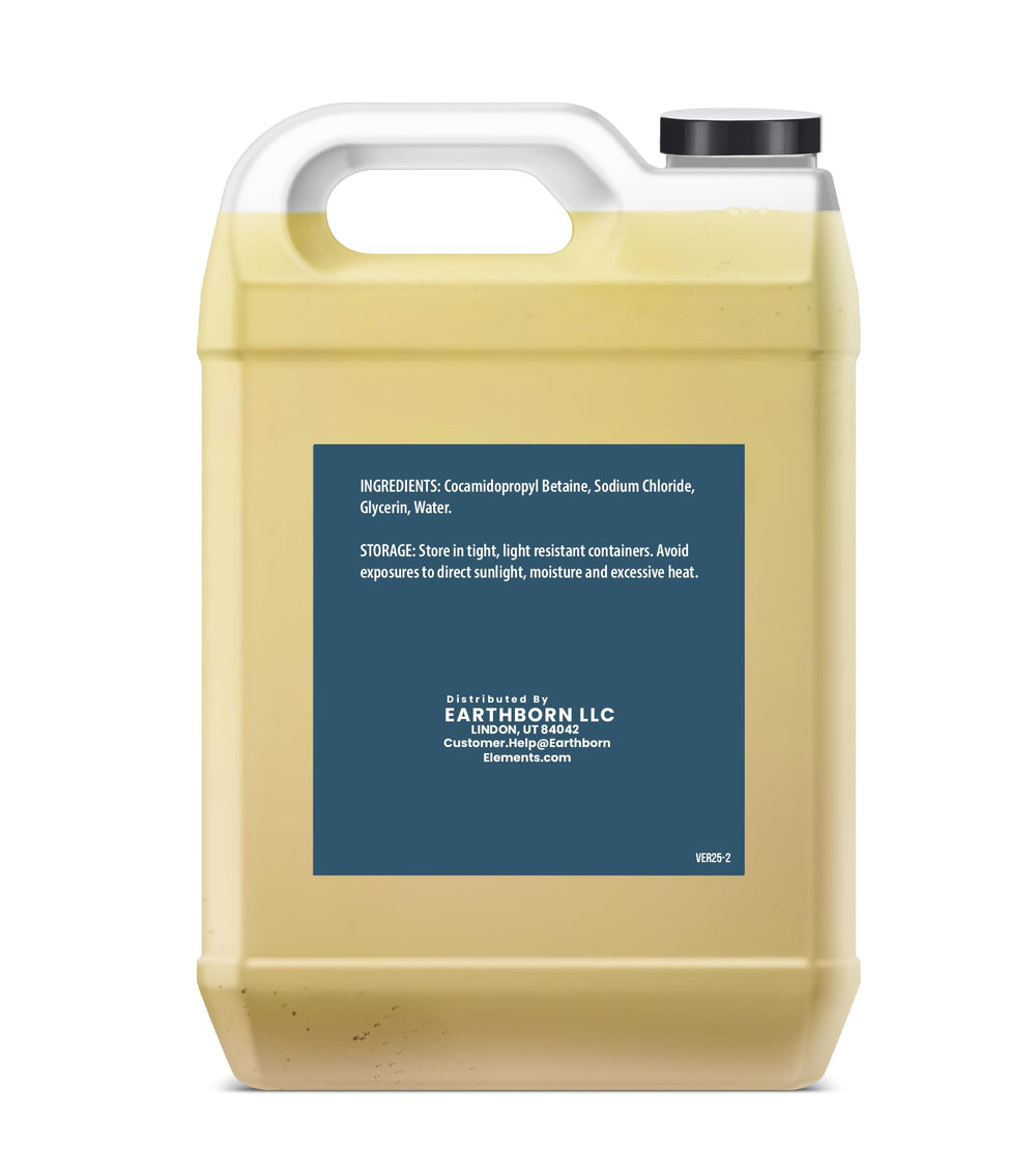 Earthborn Elements cocamidopropyl betaine derived from coconut oil for a gentle cleanse.