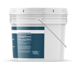 Close up of fine white D-Ribose powder showing texture