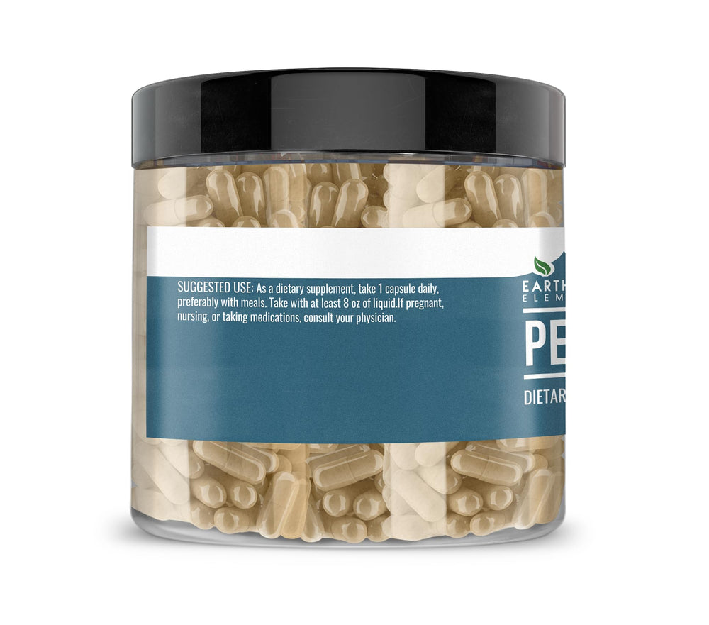 Earthborn Elements Perilla label front: USA-encapsulated, pure perilla sourced