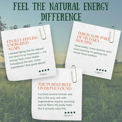 EarthFirst Organic Beef Liver Pure regenerative-farm origin emphasizes clean, hormone-free sourcing