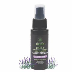 Earthly Body Hemp Daily Ultimate Strength spray bottle, ready for daily, mess-free use.