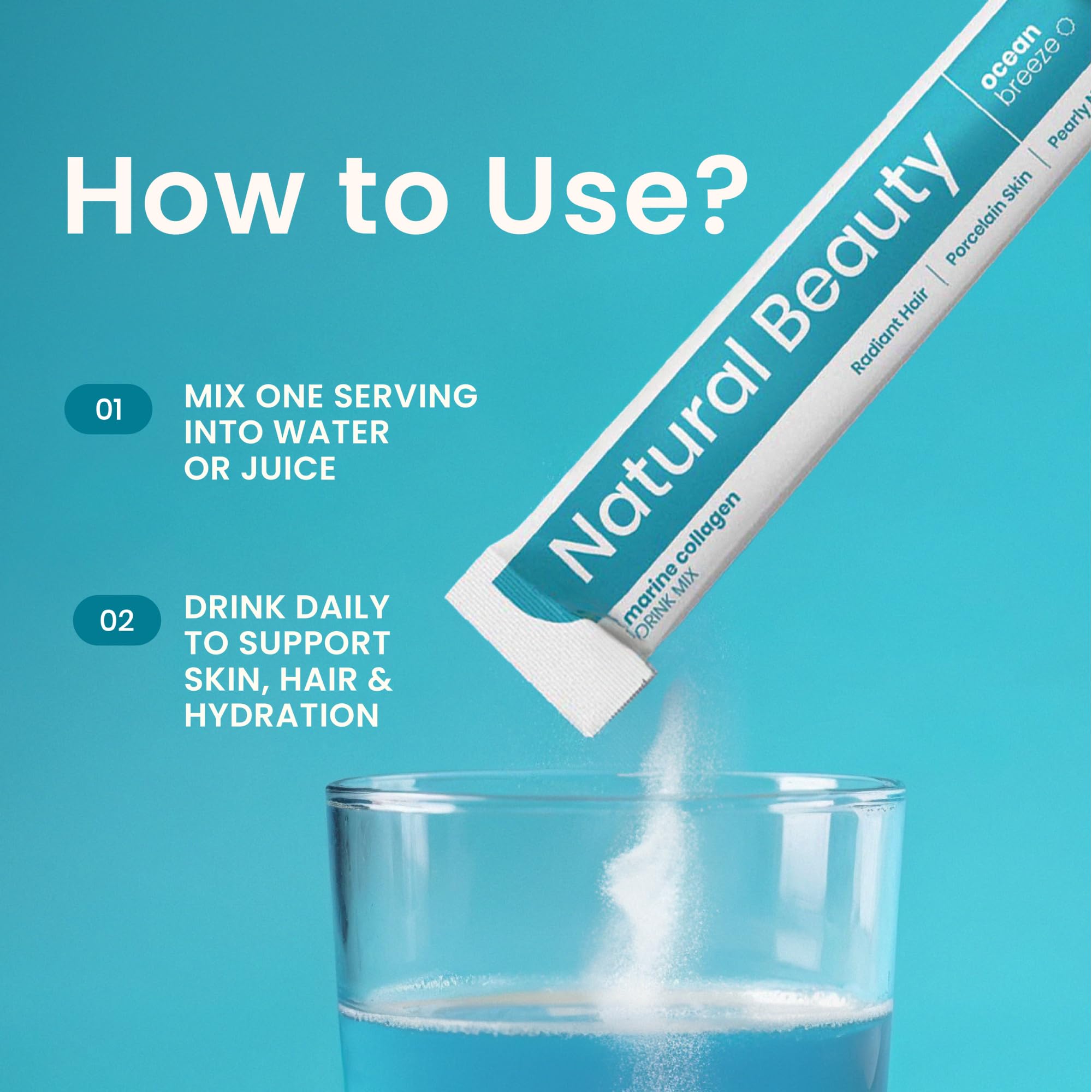 EarthNutri collagen sticks in coffee for daily hydration