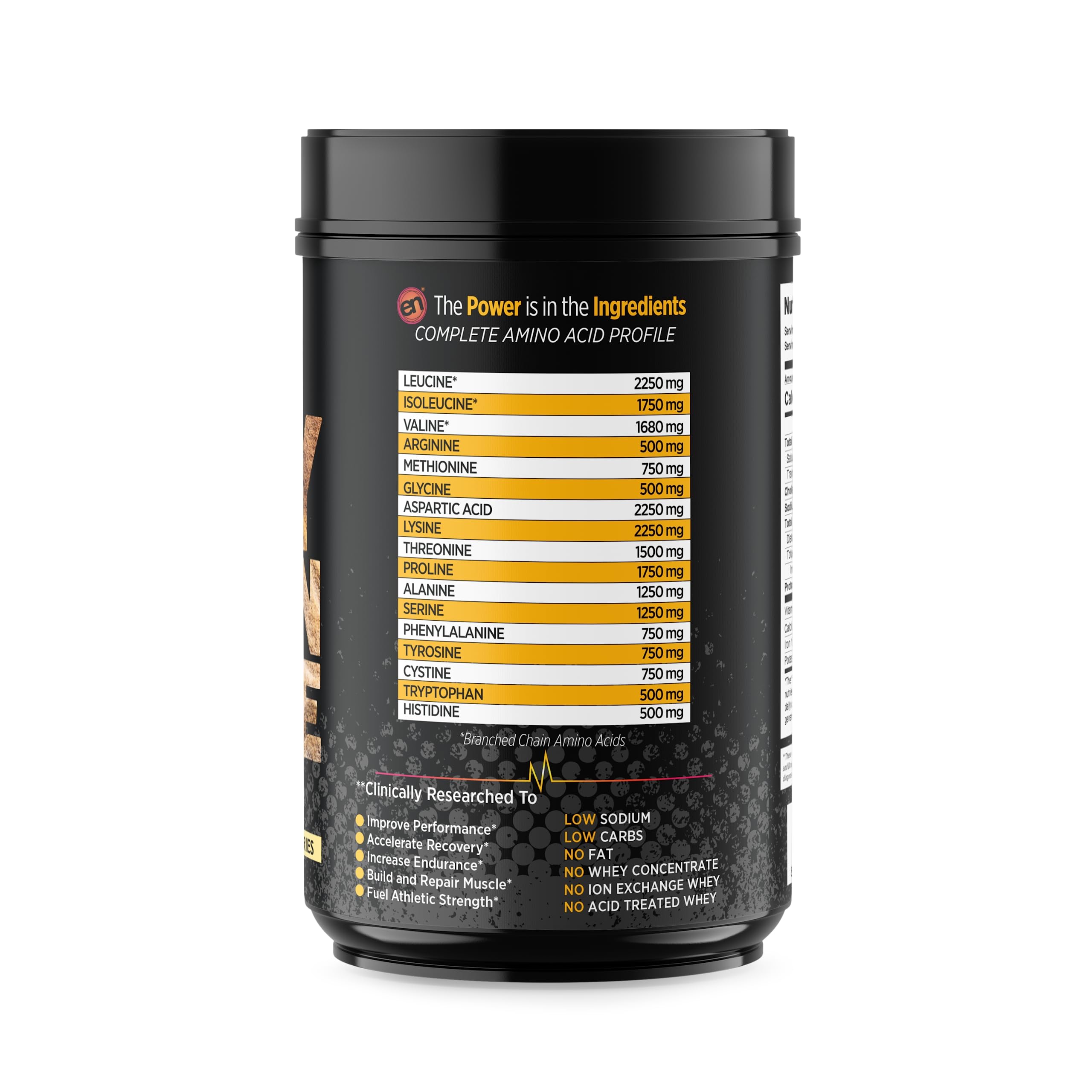 EarthNutri scoop beside a glass illustrating easy mixability with sunflower lecithin.