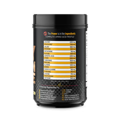 EarthNutri scoop beside a glass illustrating easy mixability with sunflower lecithin.