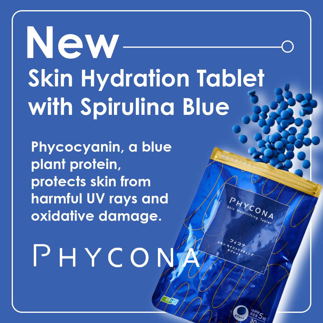 Earthrise PHYCONA tablets close-up emphasizing compact daily supplement for busy mornings.