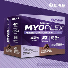 Close-up of 42g protein per serving on the label