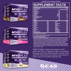 EAS Myoplex vanilla shake in glass ideal post-workout refuel