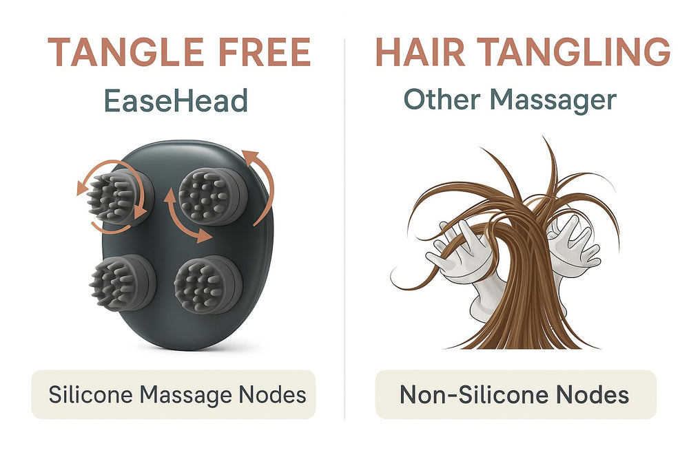 EaseHead pet-friendly massager helps calm cats and dogs during playtime