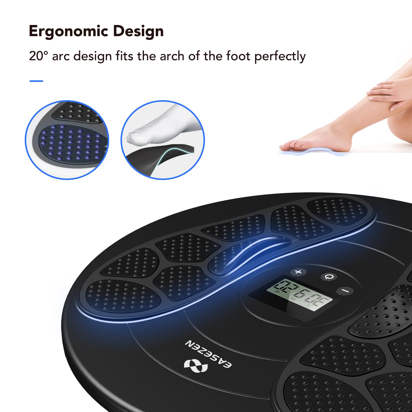 EaseZen massager cordless usage suitable for home or office sessions.