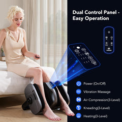 EaseZen massager displaying three heat levels for warmth.