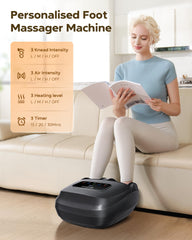 EaseZen heating levels provide soothing warmth across the entire foot.