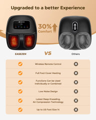 EaseZen massager supports the whole family up to men's size 14.