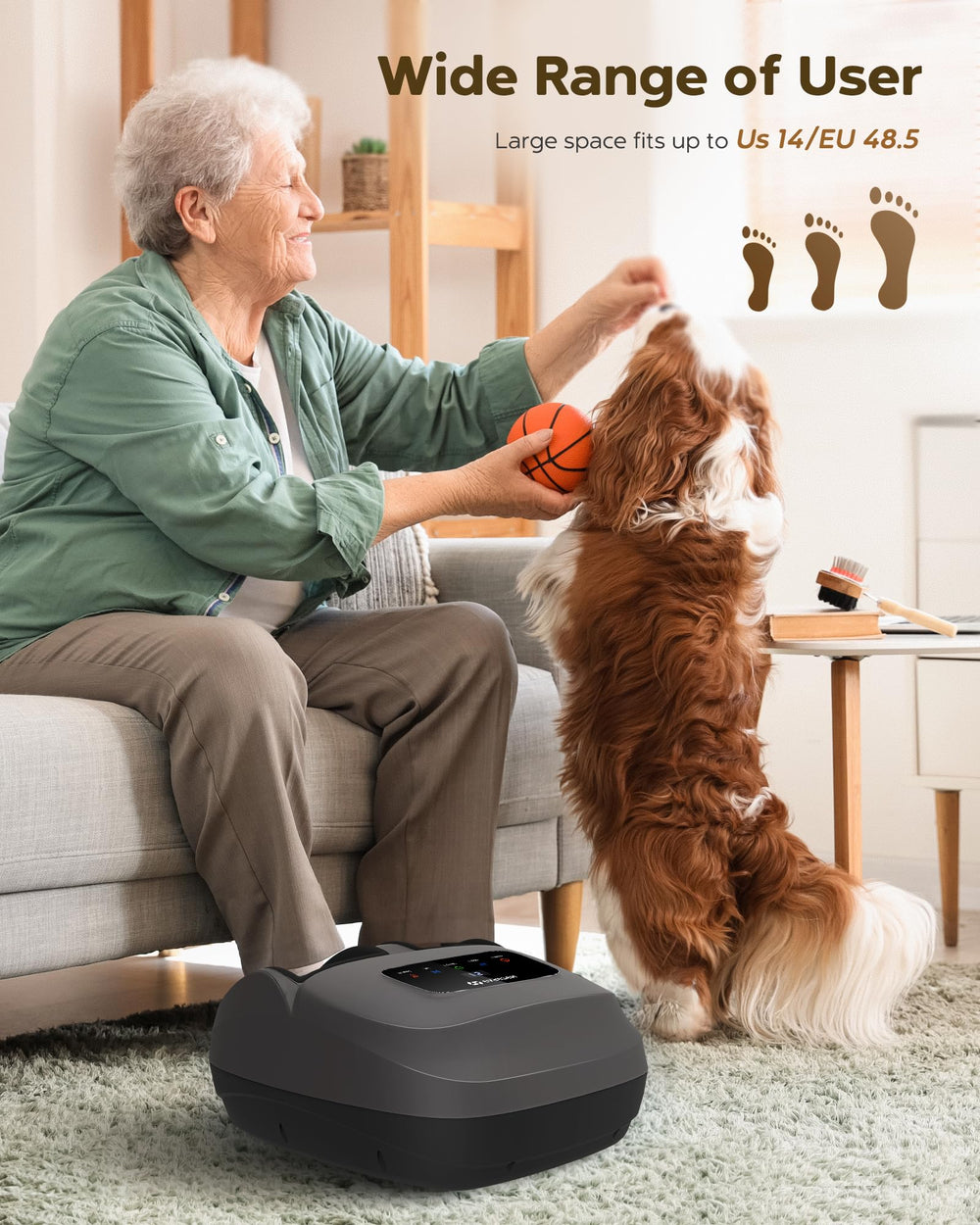 Gift-ready packaging and 1 year warranty for the EaseZen massager