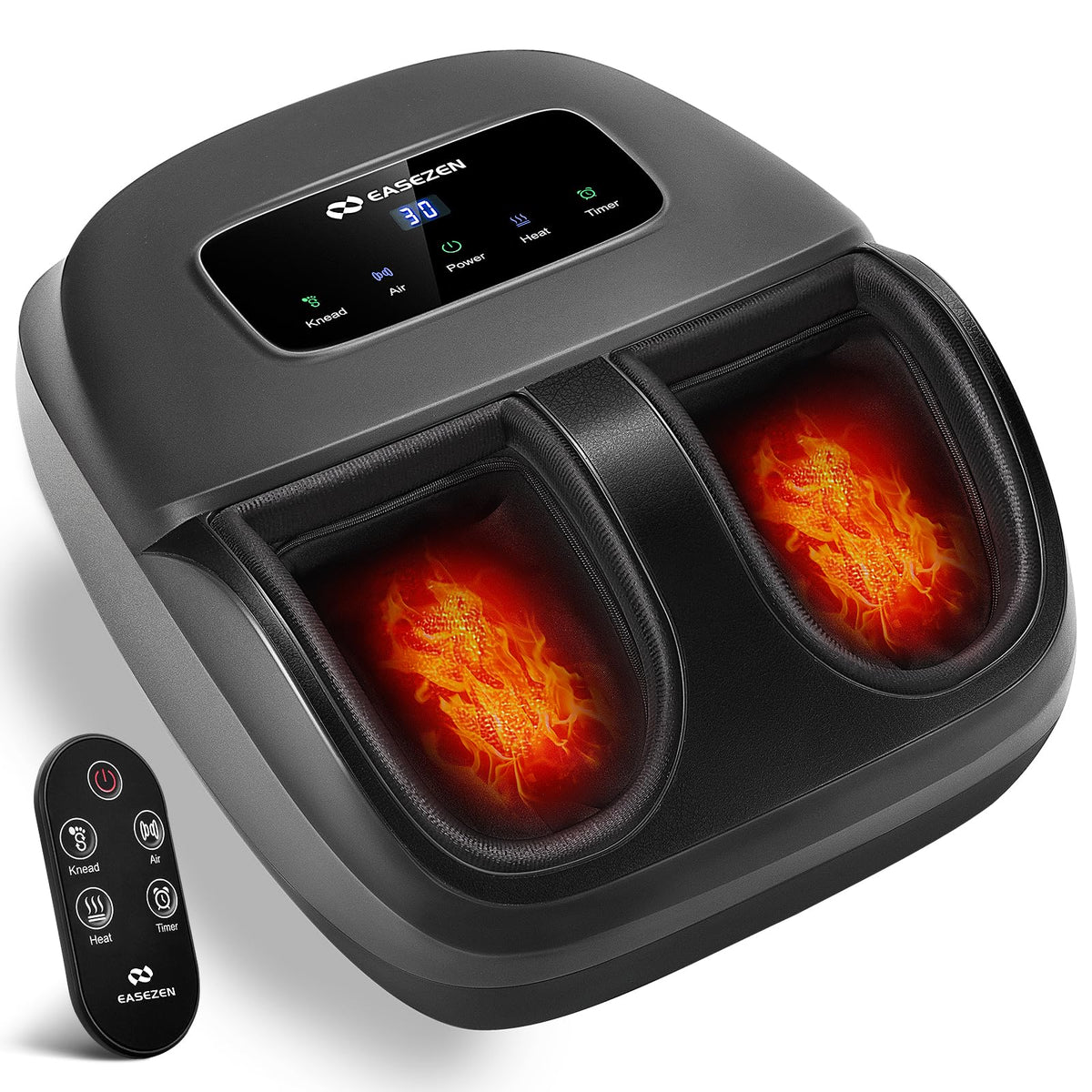 EaseZen Shiatsu Foot Massager with cordless remote for easy at home control
