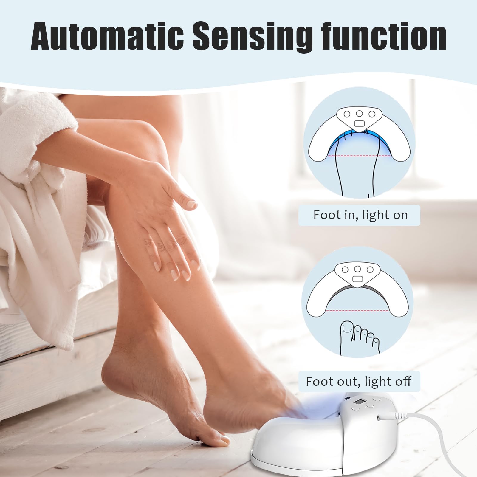easheal nail fungus laser treatment area focusing on the nail plate