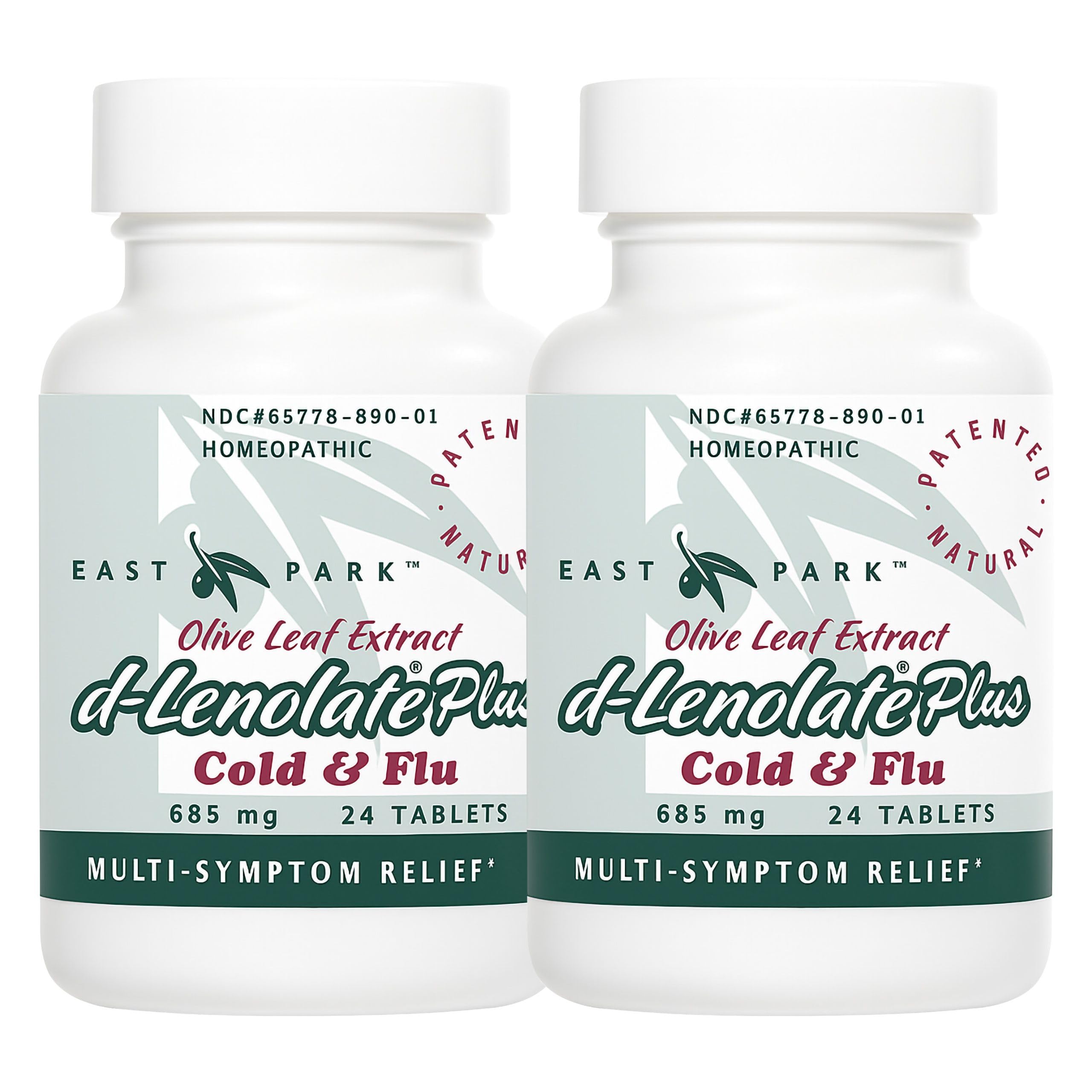 East Park D-Lenolate Plus bottle front view highlighting family-friendly cold relief