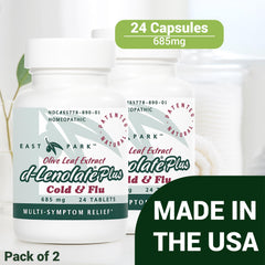 East Park D-Lenolate Plus packaging shows clear dosage guidance for families