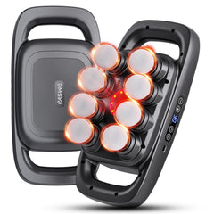 Easwe 8-head massage gun front view for full-body recovery after workouts