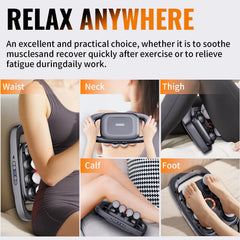 Easwe 8-head massage gun side view showing versatile heads for targeted relief
