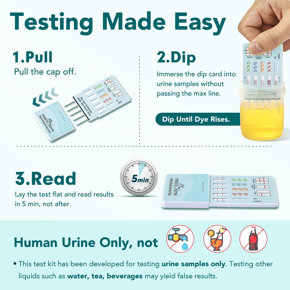Easy@Home results reading shows clear lines for easy interpretation