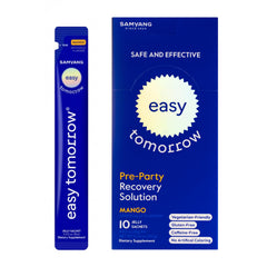 EASY TOMORROW Mango jelly-stick packaging designed for portable, on-the-go mornings.