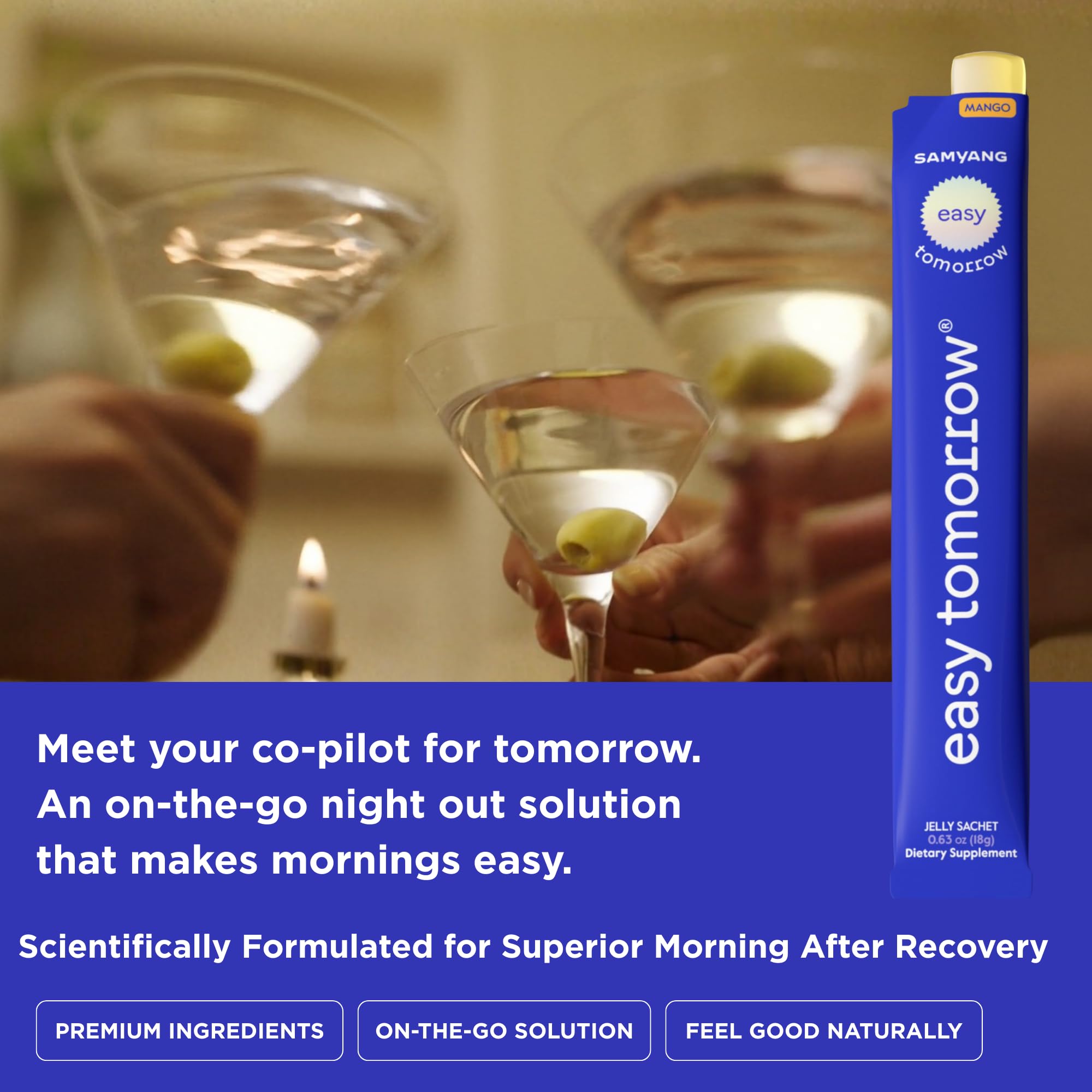 EASY TOMORROW jelly-stick on the go supports hydration during busy days.
