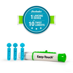 Easy Touch logbook helps track readings and trends over time