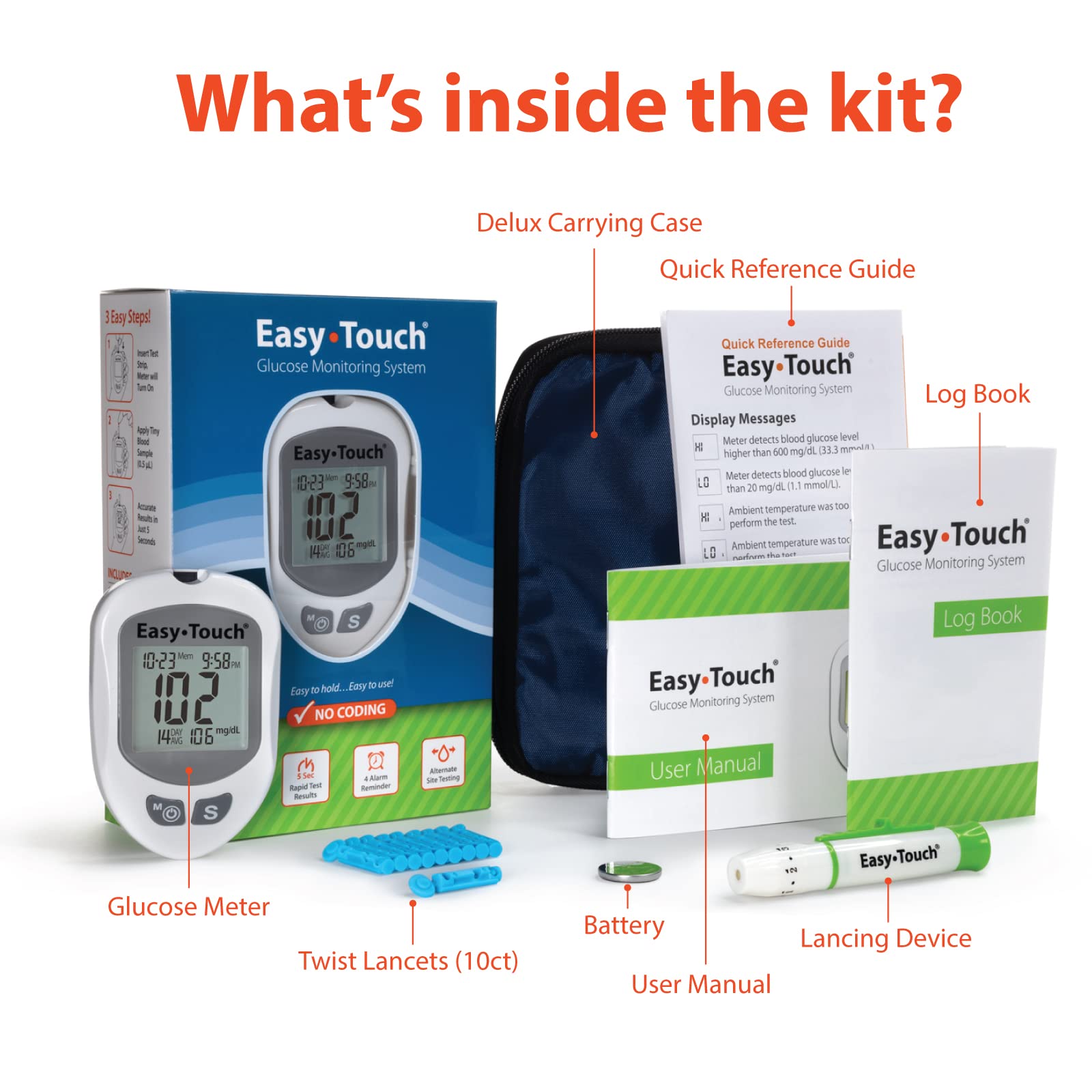 Easy Touch test strips 50ct pack ready for quick, reliable readings at home