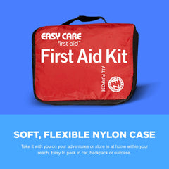 Easy Care Kit includes CPR barrier and emergency blanket for preparedness.