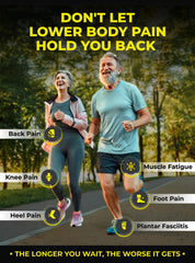 EASYFEET deep heel cup insoles improve foot stability during daily activities.