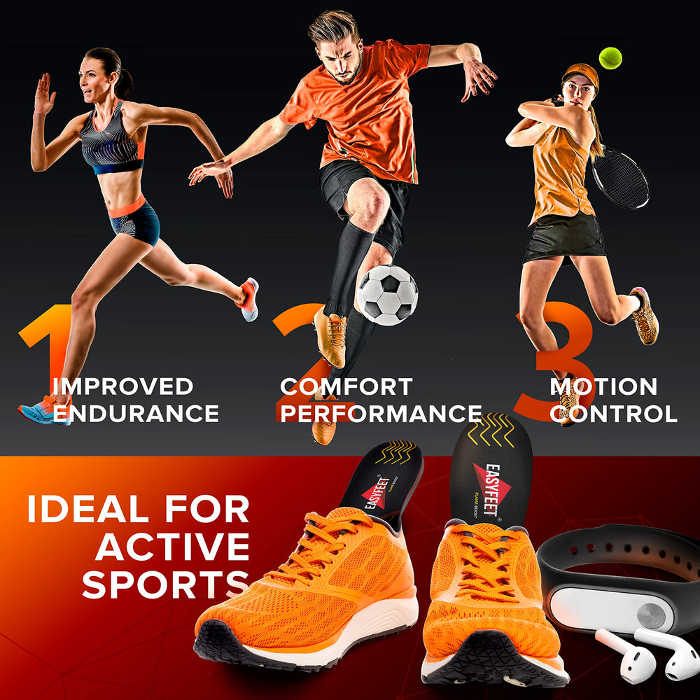 EASYFEET energy return feature delivers responsive cushioning for faster transitions.