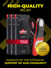 EASYFEET black model offers energy return for active wear.