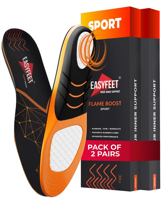 EASYFEET Flame Boost insoles top view for all-day comfort in sneakers