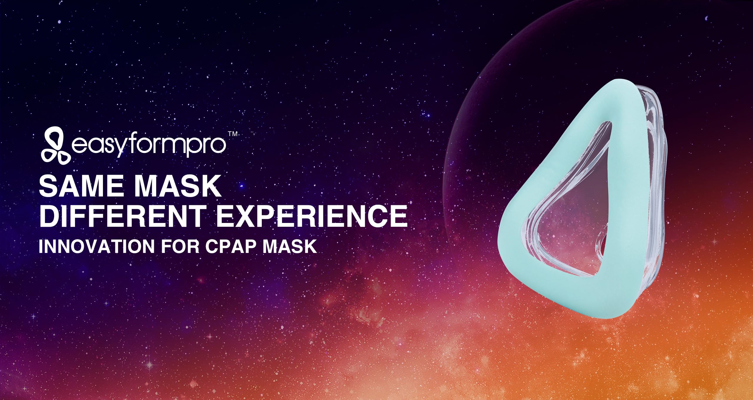 easyformpro Ultra Soft Full Face Mask Liner material options Amara Gel or Amara Silicon.