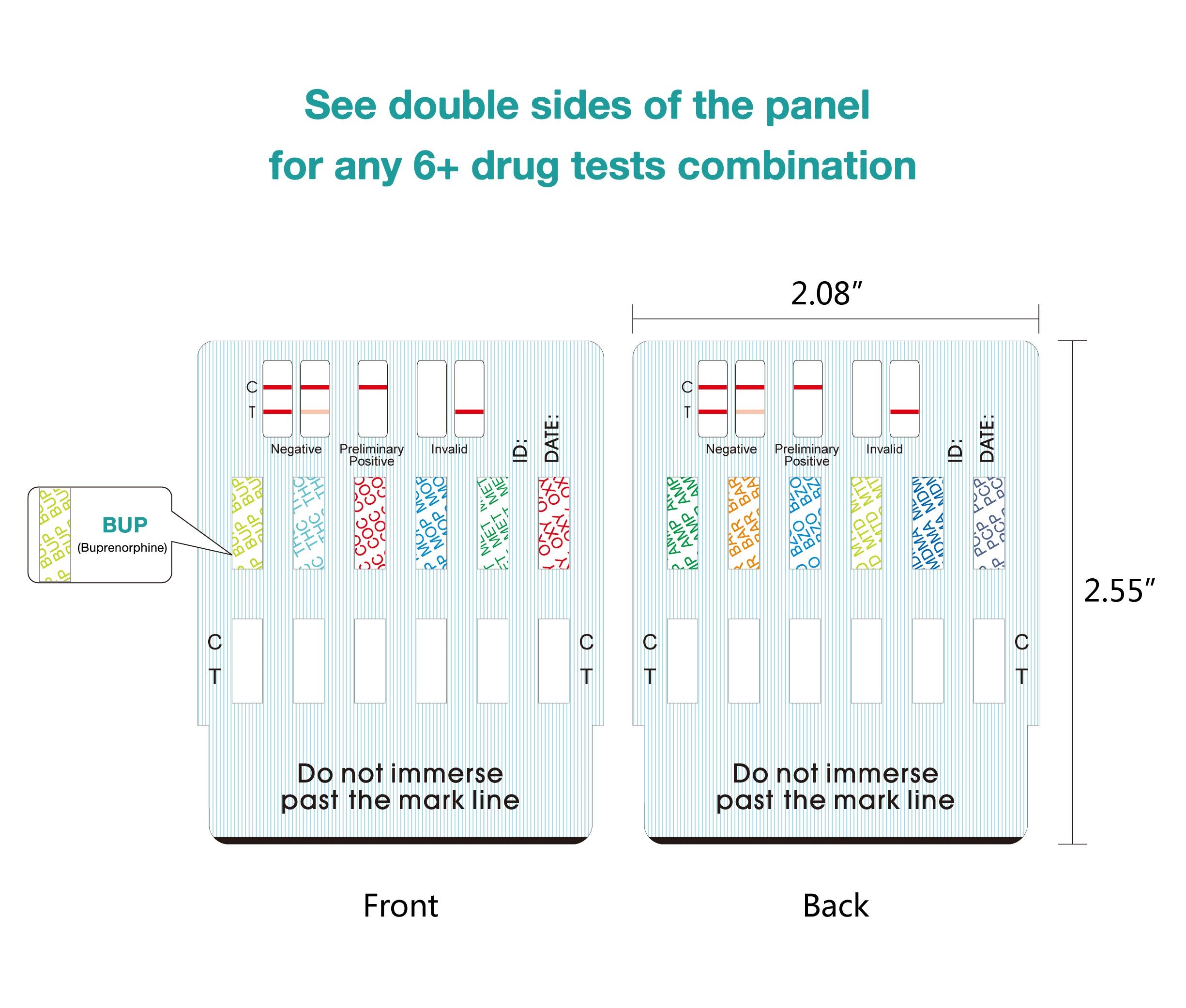 Easy@Home result display shows clear lines for quick interpretation