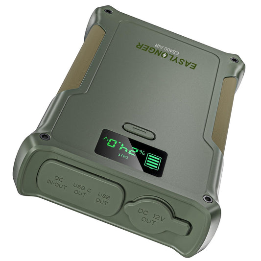 EASYLONGER ES400 battery pack powering CPAP sessions on the go.