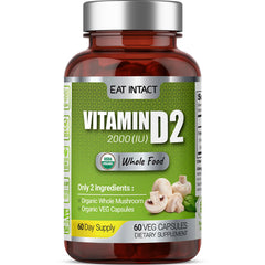 Eat Intact vegan vitamin D bottle shows two-ingredient formula for clean daily use