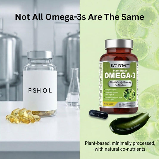 EAT INTACT vegan omega-3 capsules ideal for daily plant-based nutrition