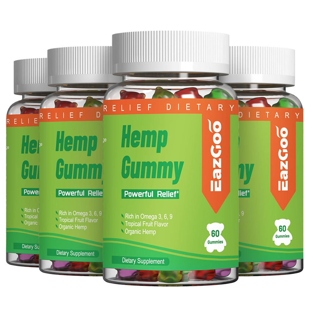 EAZGOO hemp gummies bottle for everyday wellness.