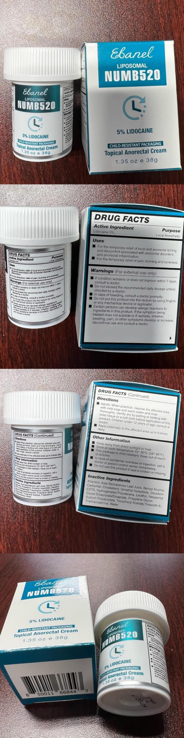 Ebanel childproof cap closeup signals family-friendly packaging and safe dispensing.