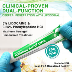 Ebanel hemorrhoid cream applicator in use for precise application.