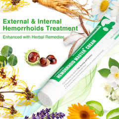Ebanel hemorrhoid cream tube and packaging shows full ingredient list.